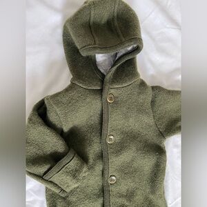Disana Organic Boiled Wool Bunting Olive Green 3-6 Months